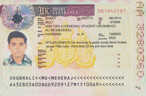 Mẫu Đơn Xin VISA BANGLADESH Online & Cách Điền